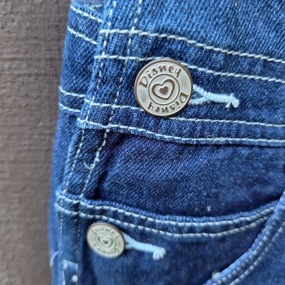 Girls Disney Classics Overalls XL 14-16 Tinkerbell Cotton Denim - Picture 4 of 8